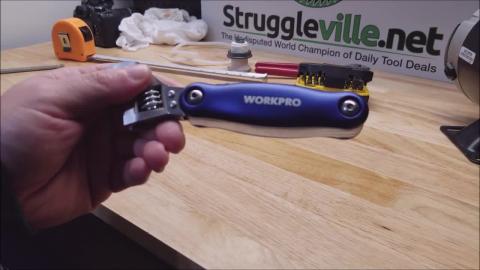 WorkPro Adjustable Wrench Multitool - First Look (1)