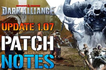 D & D Dark Alliance: Update 1.07 Patch Notes! Exploit Fix...