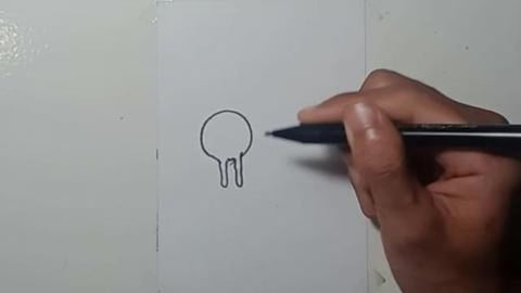Drawing Graffity Character melted skull colour