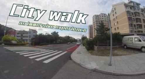 An immersive walk along the empty streets of Weihai (one ...