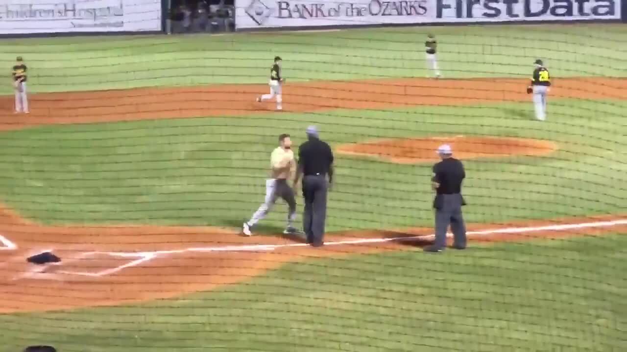 College Baseball Coach Takes Off Shoes And Shirt In Meltdown With Umpire Gets Ejected From Game 7934