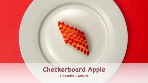 Checkerboard Apple / Fruit Garnish (shorts)