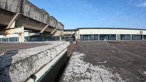 ABANDOEND FACTORY ROOFTOP BIRD JUMPS OUT AT US! 