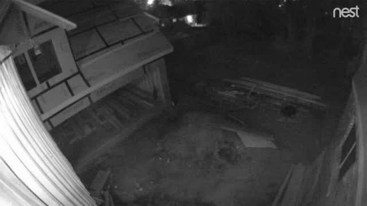 Security footage captures sound of more than a dozen gunshots in