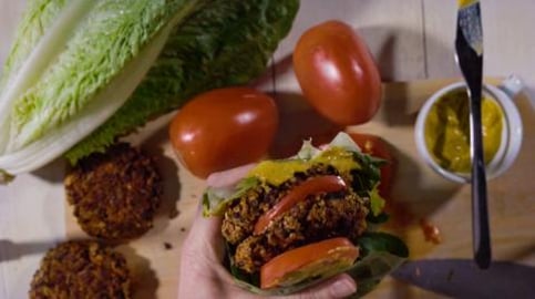 Gluten Free Black Bean Burger 