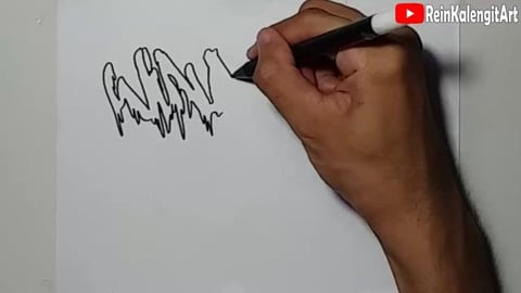 Drawing Grafiti Name Winda AGS