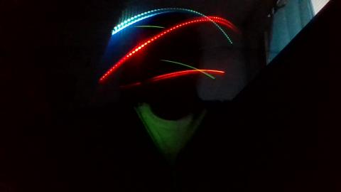 light show with edm music