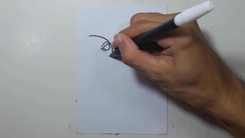 Drawing cute grim reaper graffiti holding scythe shorts