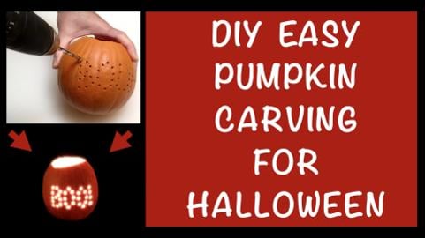 DIY Easy Pumpkin Carving for Halloween / Decorative Lante...