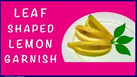 How to Make Leaf Shaped Lemon Garnish / Quick Cutting Tri...
