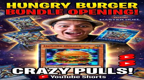 YuGiOh Master duel opening Hungry Burger Card Pack Bundle...
