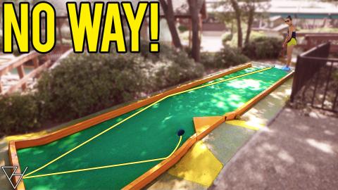 Elisha Gets An INSANE Mini Golf Hole In One! - Part 2