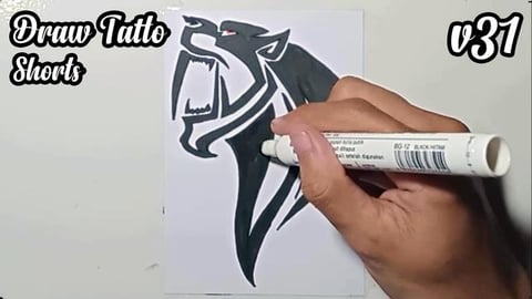 Draw tatto v31 #shorts