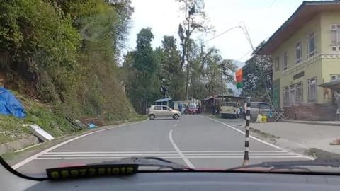 Scary ! Crossing A Landslide Prone Area | Sikkim