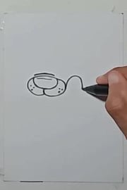 Drawing Graffiti Character Ice Cream Monster Shorts