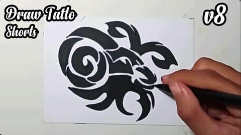 Draw tatto v8 #shorts