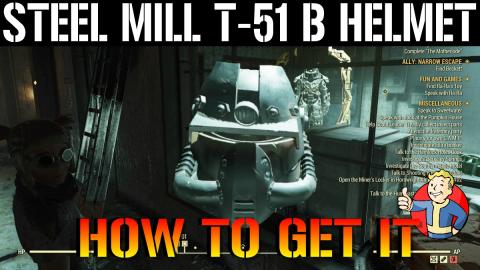 Fallout 76 Wastelanders: Steel Mill T-51b Legendary Helme...