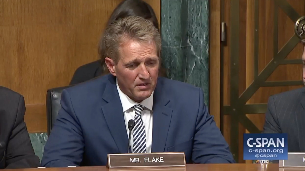 Sen. Jeff Flake calls for a delay of full Senate vote to confirm Brett ...