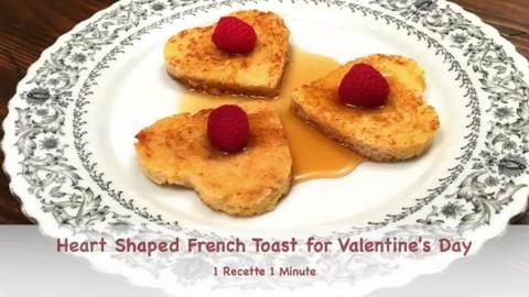 Heart Shaped French Toast for Valentine's Day (shorts)