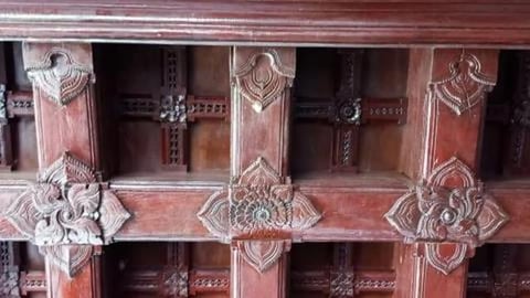 Wooden Ceiling of Padmanabhapuram Palace | Kerala