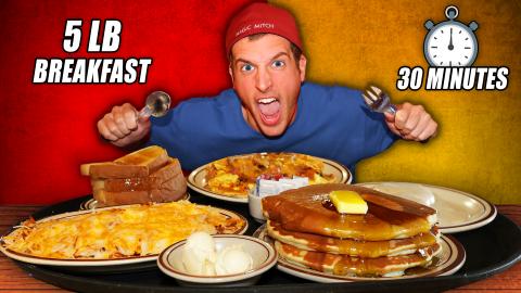 Taking On Iowa's MASSIVE 5 LB Breakfast Challenge