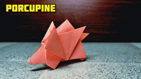 Origami Porcupine | Origami Hedgedog | Origami tutorial |...