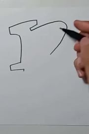 Drawing Grafity Letter R #shorts