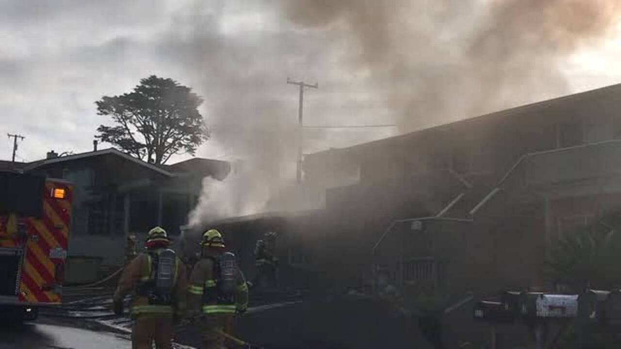 House fire in Cambria Watch firefighters respond in raw video San Luis Obispo Tribune
