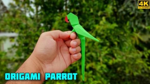 Origami Parrot | Origami tutorial | Paper craft | Magic F...