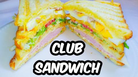 Quick Club Sandwich At Home ft De Longhi Multi Grill