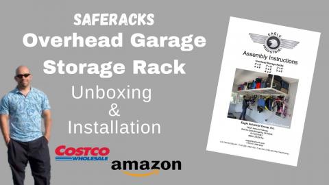 Safe Rack Overhead Garage Storage Installation