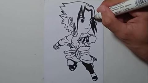 Drawing Anime CHIBI SASUKE SHARINGAN