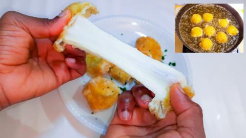 Fried Mozzarella Balls For Lunch, Easy And Quick Recipe. ...
