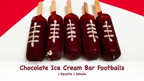 Chocolate Ice Cream Bar Footballs / Yummy Treats