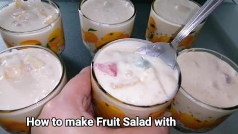 FRUIT SALAD WITH TAPIOCA _ Pinoy Dessert | Taste Buds PH