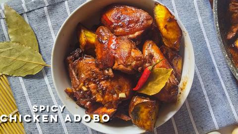 Spicy Chicken Adobo Recipe | How to cook Filipino Adobo