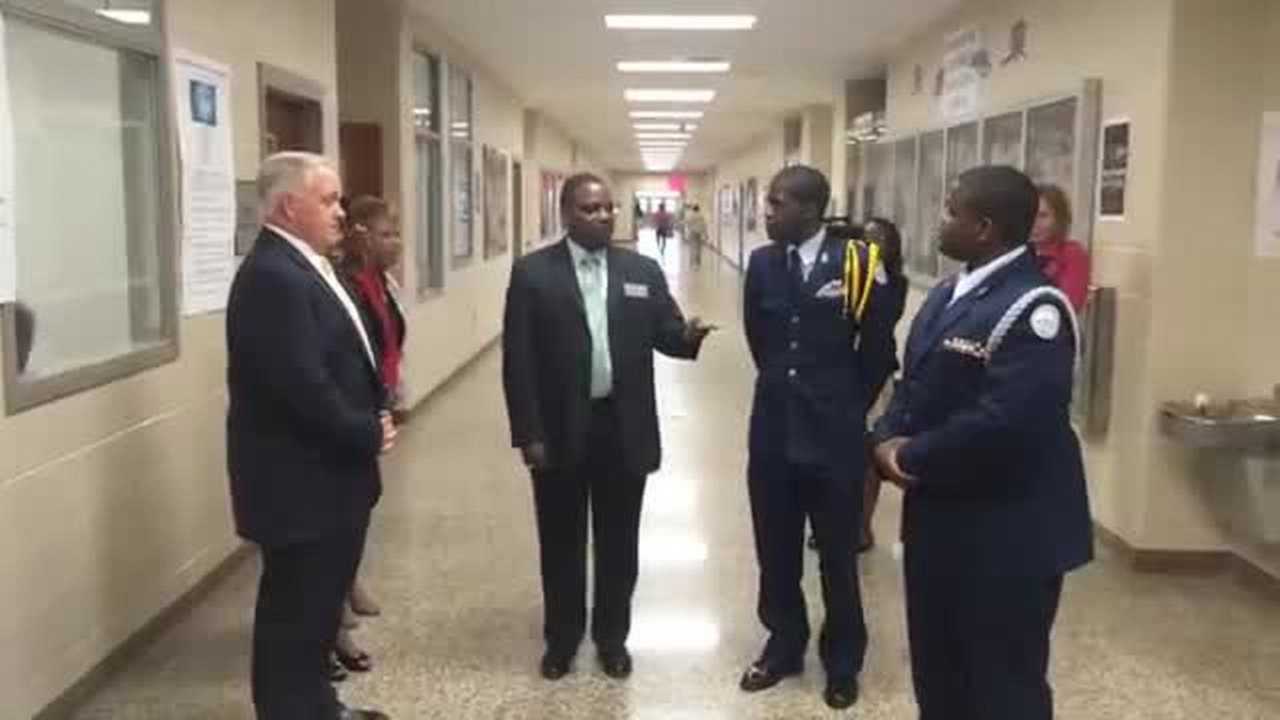 Video First day for new Bibb County schools superintendent Curtis