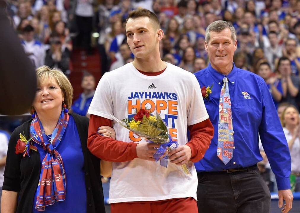 KU senior Clay Young gives thanks with Senior Night speech The Kansas