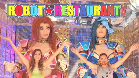 Robot Restaurant Outside and First Looks | Tokyo, Japan