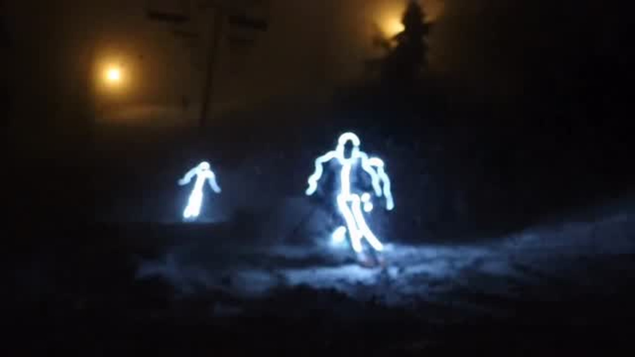 Glow-in-the-dark Skiing At Bogus Basin 