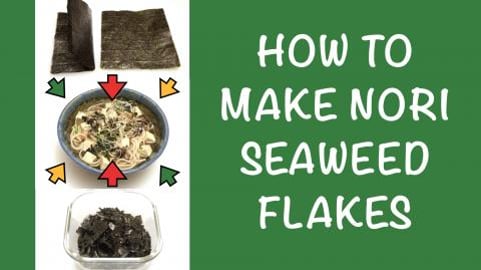 How To Make Nori Seaweed Flakes / Seasoning, Garnish, Coo...