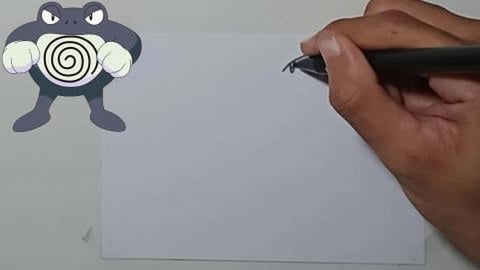 Drawing Pokemon POLLWRATH