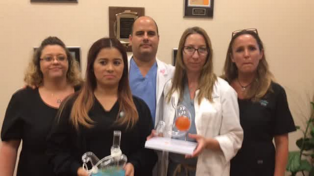 Dr. Jose Erbella's staff is excited about the new gastric balloon