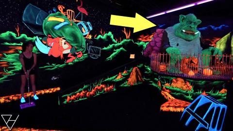 INSANE Blind Putt Mini Golf Hole In One! - Part 2