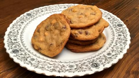 Soft and Chewy Caramel Chocolate Chip Cookies