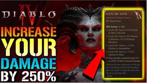 How To Increase Your Damage By 250% In Diablo 4! Fist Of ...