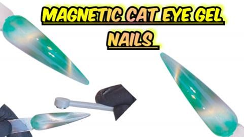 Try This Easy Magnetic Cat Eye Nail Art Design At Home.