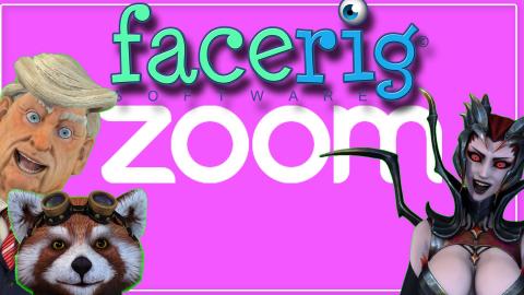 How to Use Zoom and FaceRig  - Fun with meetings 