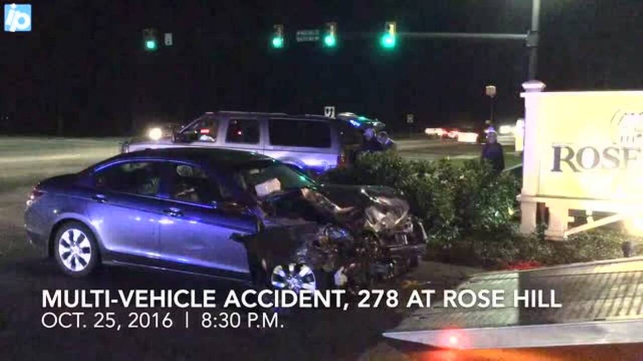 Multiplevehicle accident on US 278, Tuesday night Hilton Head Island