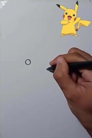 DRAW POKEMON PIKACHU #SHORTS
